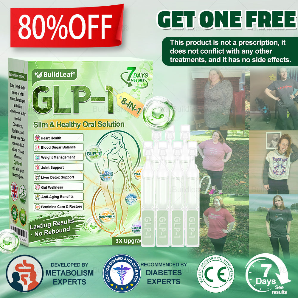 🎁 Only 5 boxes left! Extra 30% off 𝐵uil𝗱𝐿ea𝐟® 𝑮𝐋𝑃-1 8-in-1 Oral Liquid! Help you shape your perfect body and stay healthy. Miss it now or you'll have to wait until next year.