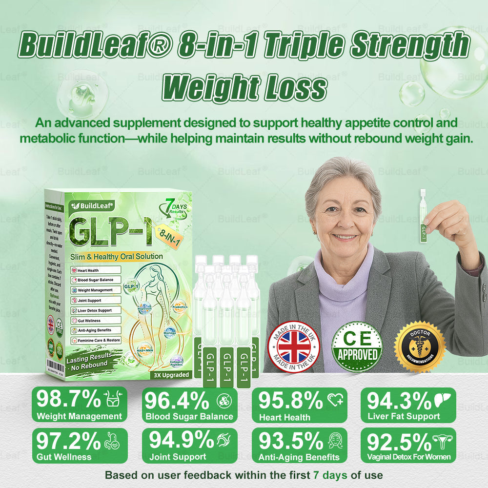 🎁 Only 5 boxes left! Extra 30% off 𝐵uil𝗱𝐿ea𝐟® 𝑮𝐋𝑃-1 8-in-1 Oral Liquid! Help you shape your perfect body and stay healthy. Miss it now or you'll have to wait until next year.